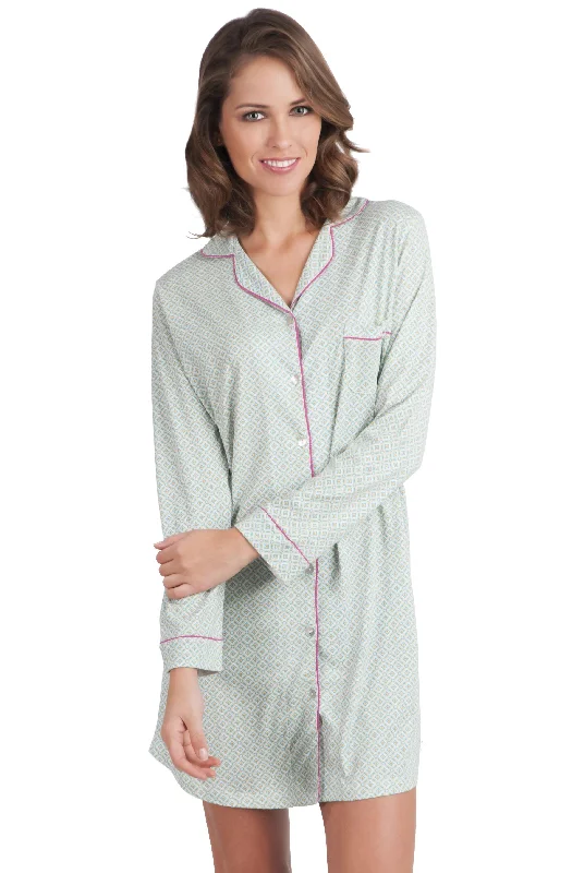 Weekend Bargains to Enjoy Long Sleeve Nightshirt - Sales Rack