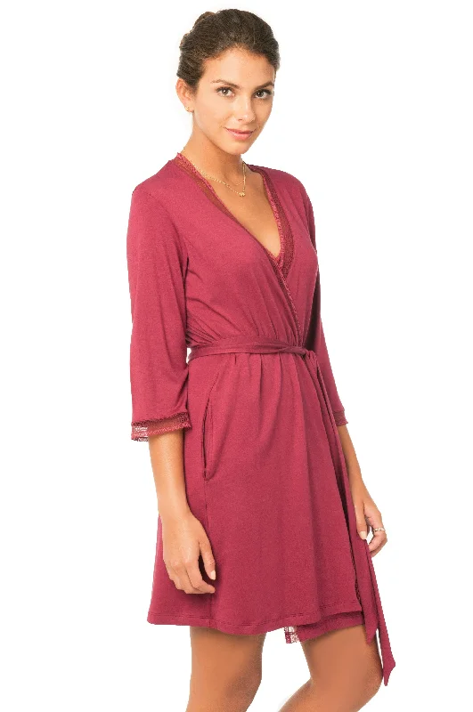 Hurry In Rebecca Elbow Sleeve Robe - Sales Rack