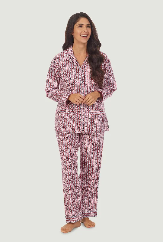 Weekend Deals That Sparkle Red Tyrolean Women's Flannel Pajama