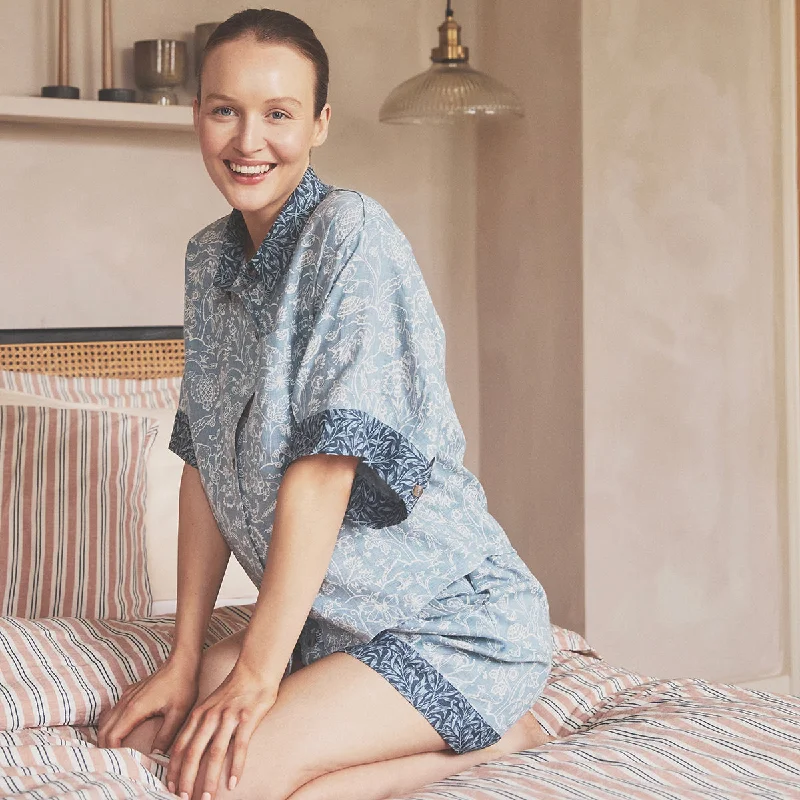 Weekend Savings Sensation River Wandle Middlemore Linen Women’s Pajama Shorts Set