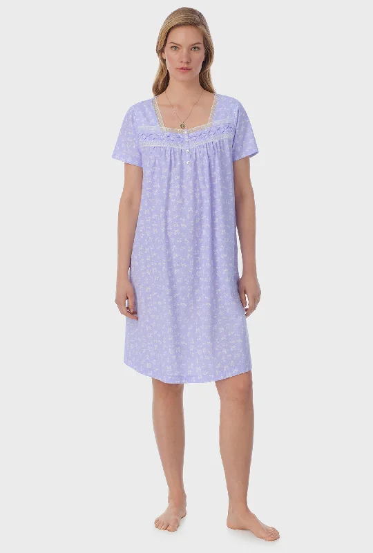 Weekend Savings Galore Sweet Ditsy Cotton Short Nightgown