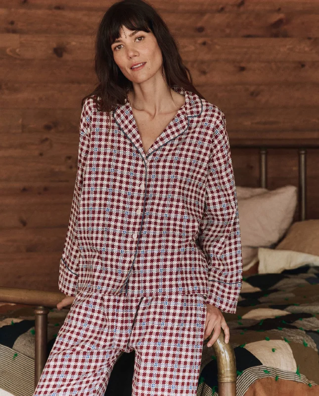 Weekend Specials to Snag The Pajama Shirt. -- Bordeaux Plaid