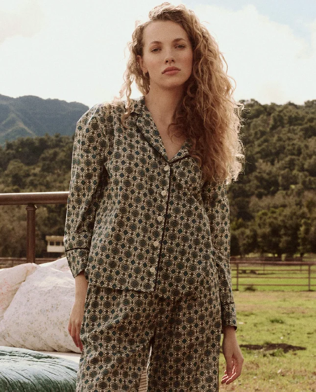Weekend Deals to Make You Happy The Pajama Shirt. -- Geo Medallion Print