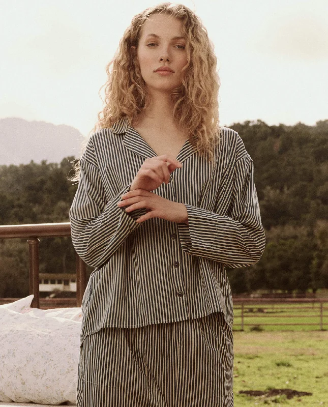 Weekend Specials to Indulge In The Pajama Shirt. -- Horizon Stripe