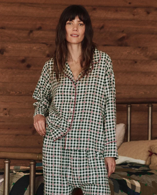 Weekend Bargains to Celebrate The Pajama Shirt. -- Winter Pine Plaid