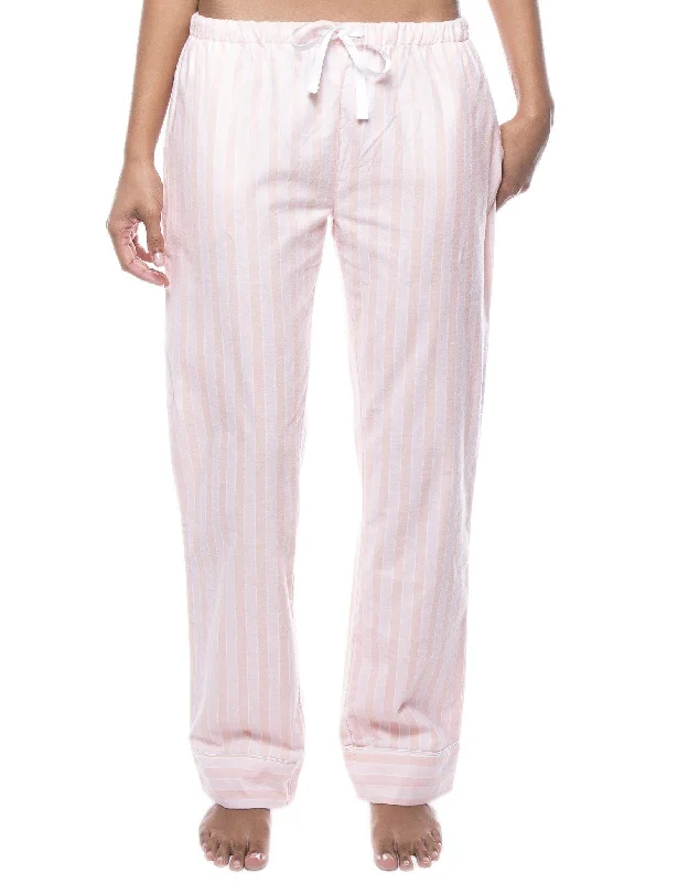 Take Action Womens 100% Cotton Flannel Lounge Pants