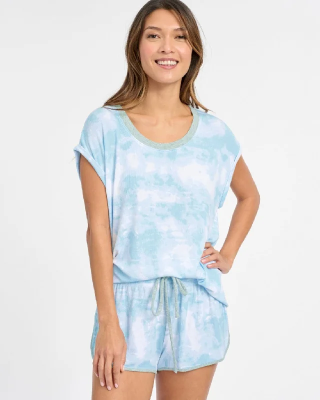 Weekend Deals You Can't Resist Washed Tie Dye Short Set
