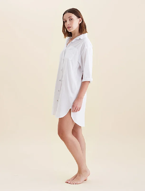 Savings Event Whale Beach Nightshirt in White