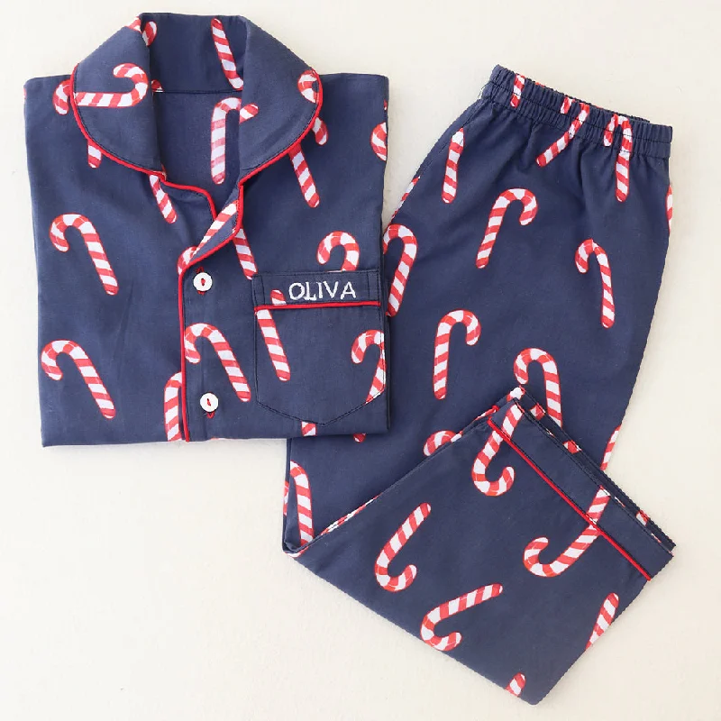 Weekend Discounts to Indulge In Women Candy Cane Pajama Set