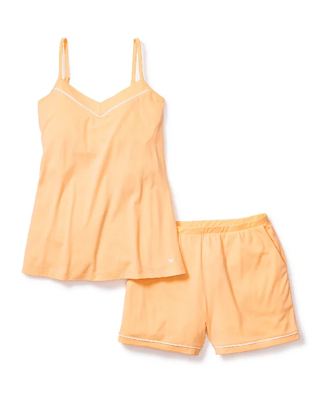 Weekend Discounts to Celebrate Women's Pima Sylvie Cami Short Set in Peach