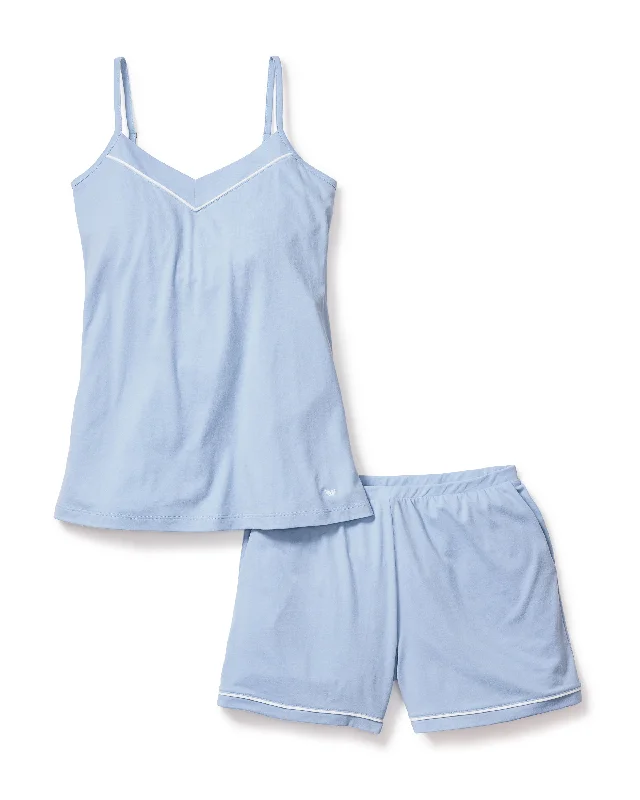 Weekend Bargains to Sizzle Women's Pima Sylvie Cami Short Set in Periwinkle