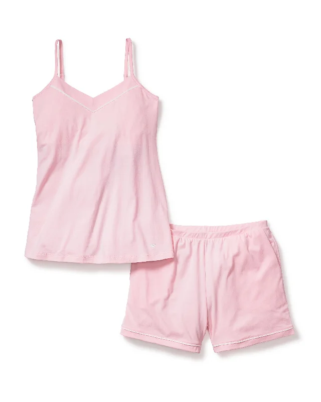 Weekend Deals That Dazzle Women's Pima Sylvie Cami Short Set in Pink