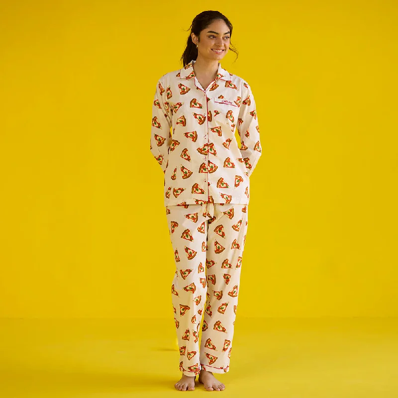 Weekend Offers That Delight Women Pizza Party Pajama Set