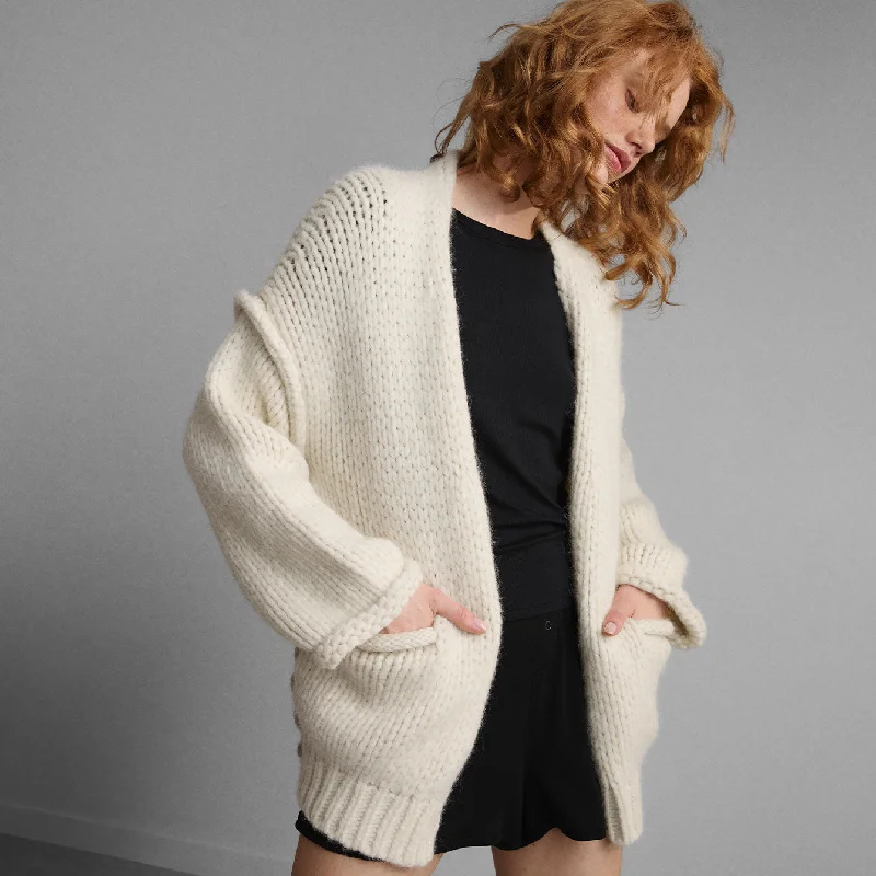 Weekend Savings Galore Lofty Wool Whip Stitch Cardigan