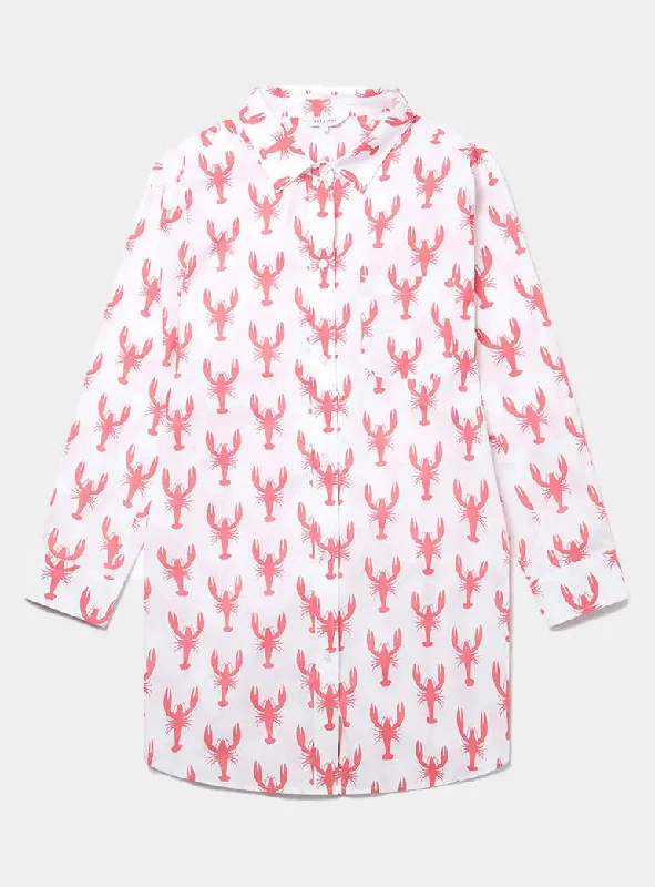 New Arrival Red Lobster Women's Organic Cotton Nightshirt