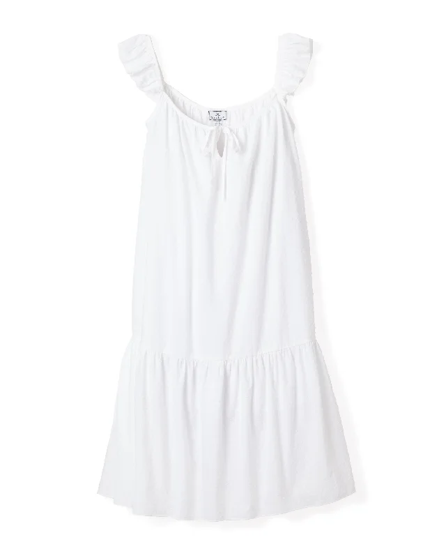 Weekend Bargains to Snag Women's Swiss Dots Celeste Nightgown in White