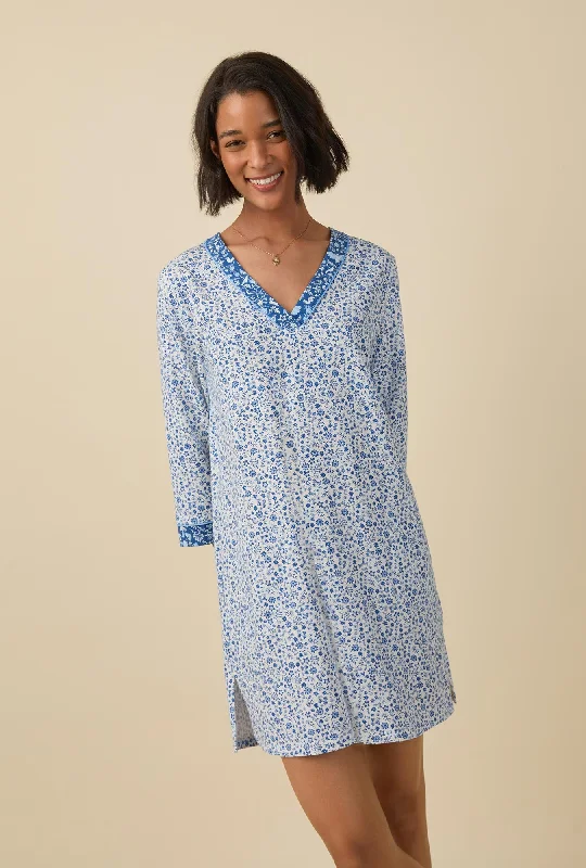 Low Price Woodland Trails 3/4 Sleeve Stretch Jersey Sleepshirt