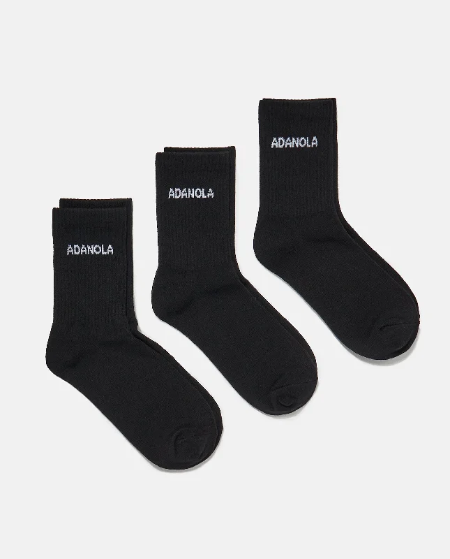 Weekend Specials to Delight 3 Pack Socks - Black