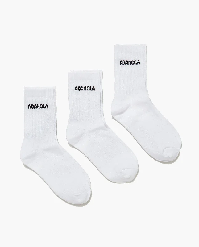 Price Drop 3 Pack Socks - White