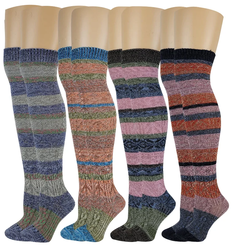 Now or Never Over the Knee Socks | Assorted Color (4 Pairs)
