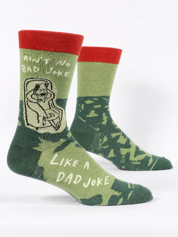 Hurry Up Ain't No Bad Joke Like A Dad Joke M-Crew Socks