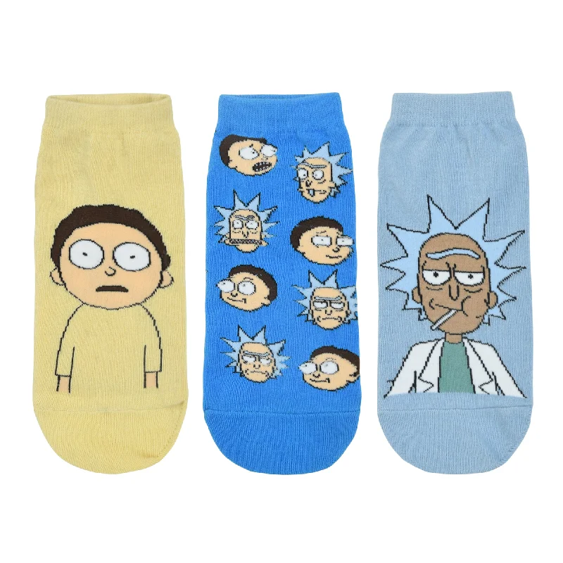 Weekend Deals to Brighten Your Day Rick and Morty Cotton Lowcut Character socks for Men (Pack of 3) (Free Size) (Blue, Cream) Weekend Deals to Brighten Your Day Rick and Morty Cotton Lowcut Character socks for Men (Pack of 3) (Free Size) (Blue, Cream)