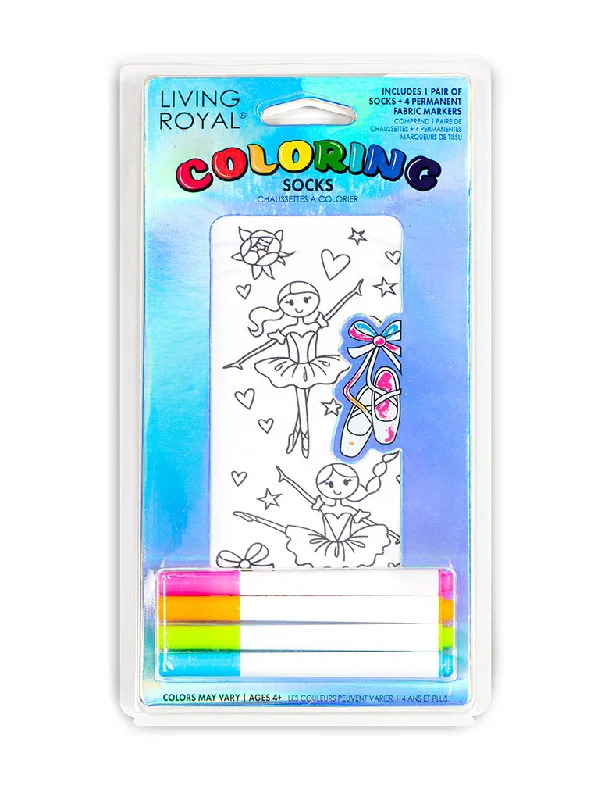 Weekend Deals That Spark Ballerina Coloring Sock