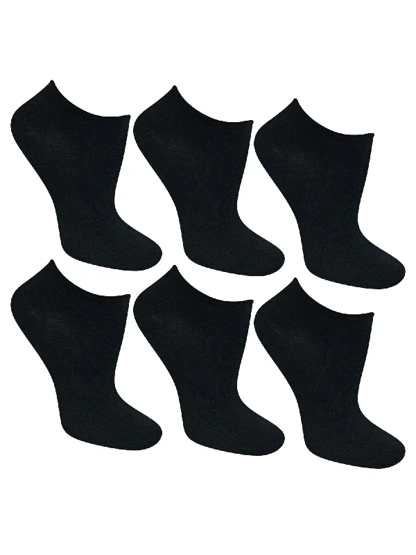 Weekend Offers That Delight Black 6-Pack Women's Ankle Socks