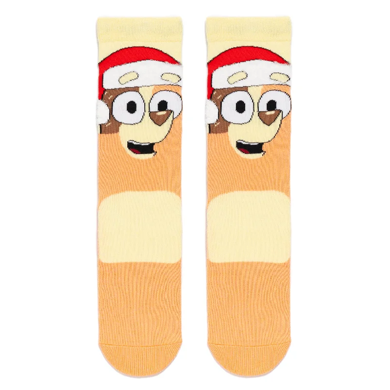 Weekend Bargains to Indulge In Bluey 'Chilli' Christmas Santa Hat Adult Socks