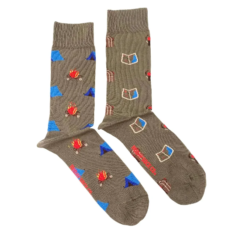 Take Action Camping Mismatched Socks M