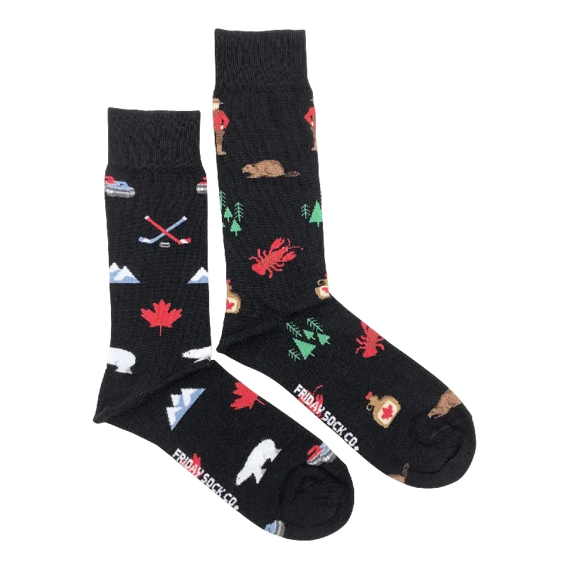 While Supplies Last Canada Icons Mismatched Socks M