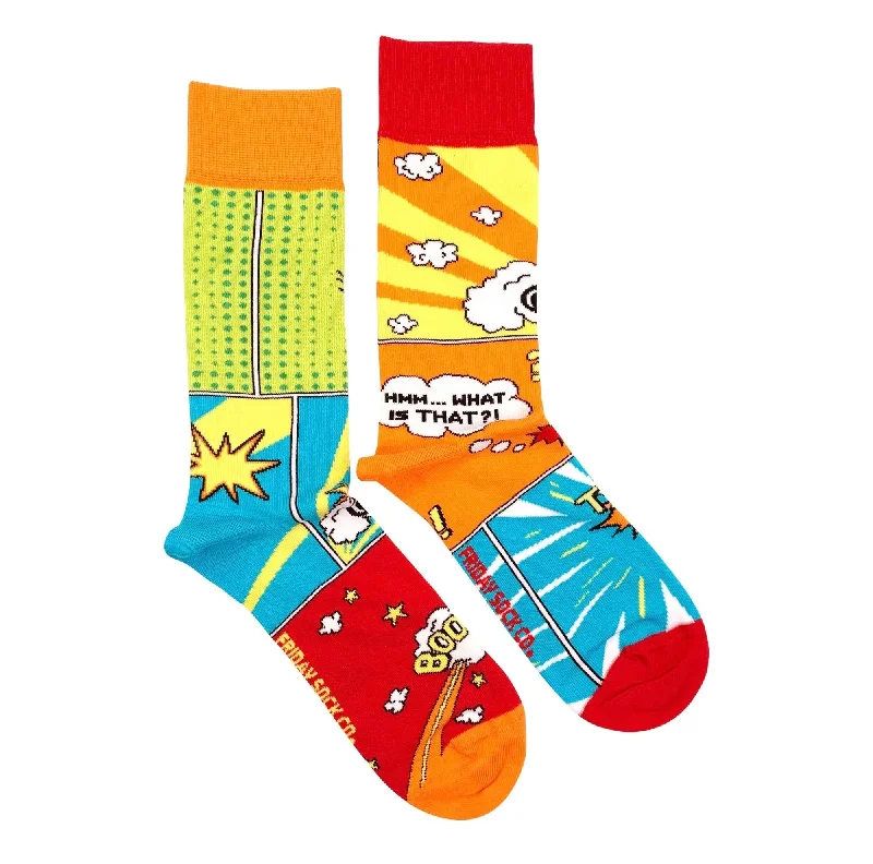 Hot Buy Comic Book Mismatched Socks M
