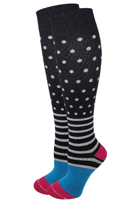 Weekend Deals That Wow Knee High Compression Socks | Striped and Polka Dot Design | Women's (1 Pair) Weekend Deals That Wow Knee High Compression Socks | Striped and Polka Dot Design | Women's (1 Pair)