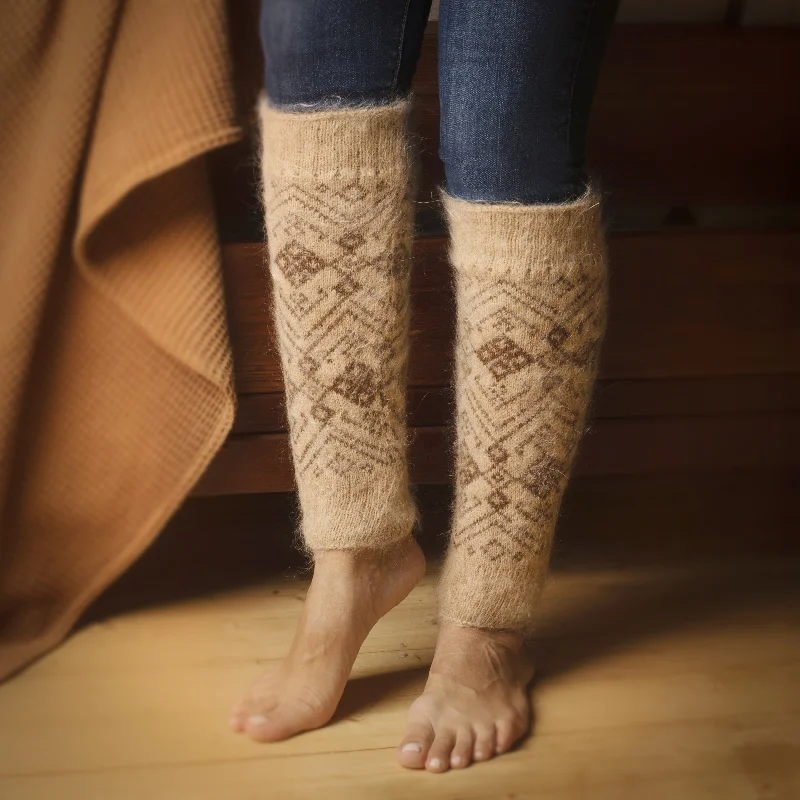 Flash Sale Women's Nordic Nest Goat Wool Leg Warmers