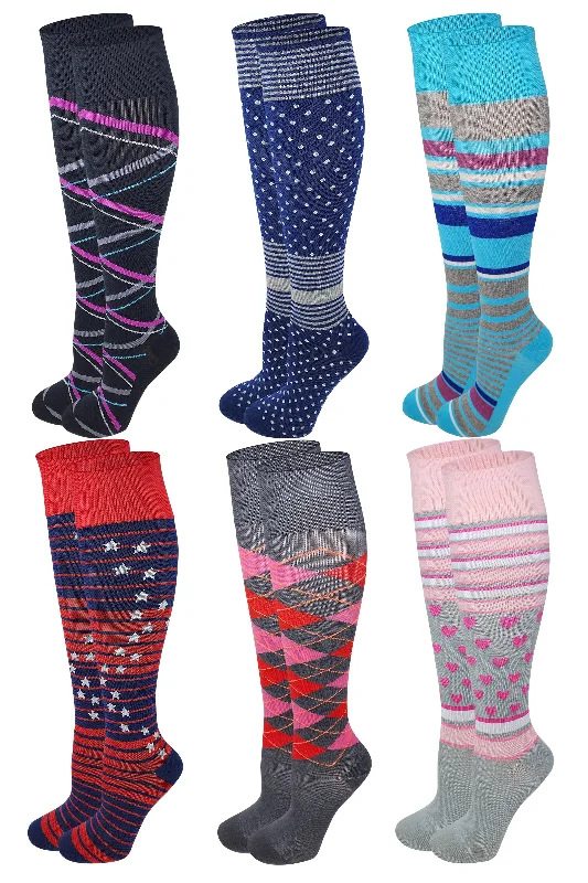 Weekend Bargains to Relish Compression Knee High Socks | Graduated 8-15 mm Hg | Womens (6 Pairs) Weekend Bargains to Relish Compression Knee High Socks | Graduated 8-15 mm Hg | Womens (6 Pairs)