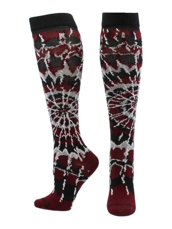 Maroon/Black/White