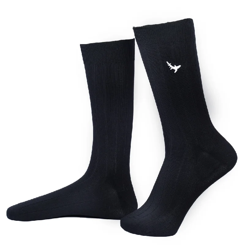 Exclusive Deal Charcoal Charm-Crew Socks Bamboo Socks