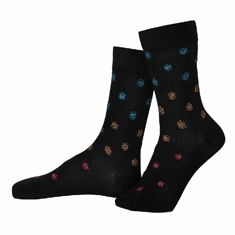 Weekend Savings Sensation Black Bliss-Crew Socks Bamboo Socks