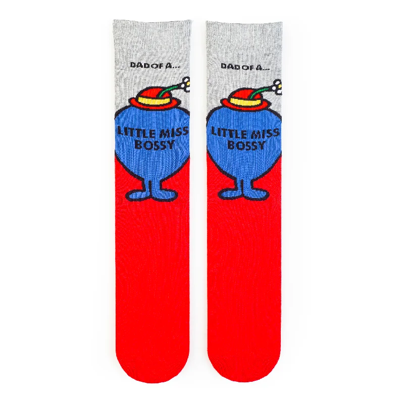 Weekend Bargains Galore Dad of a Little Miss Bossy Adult Socks