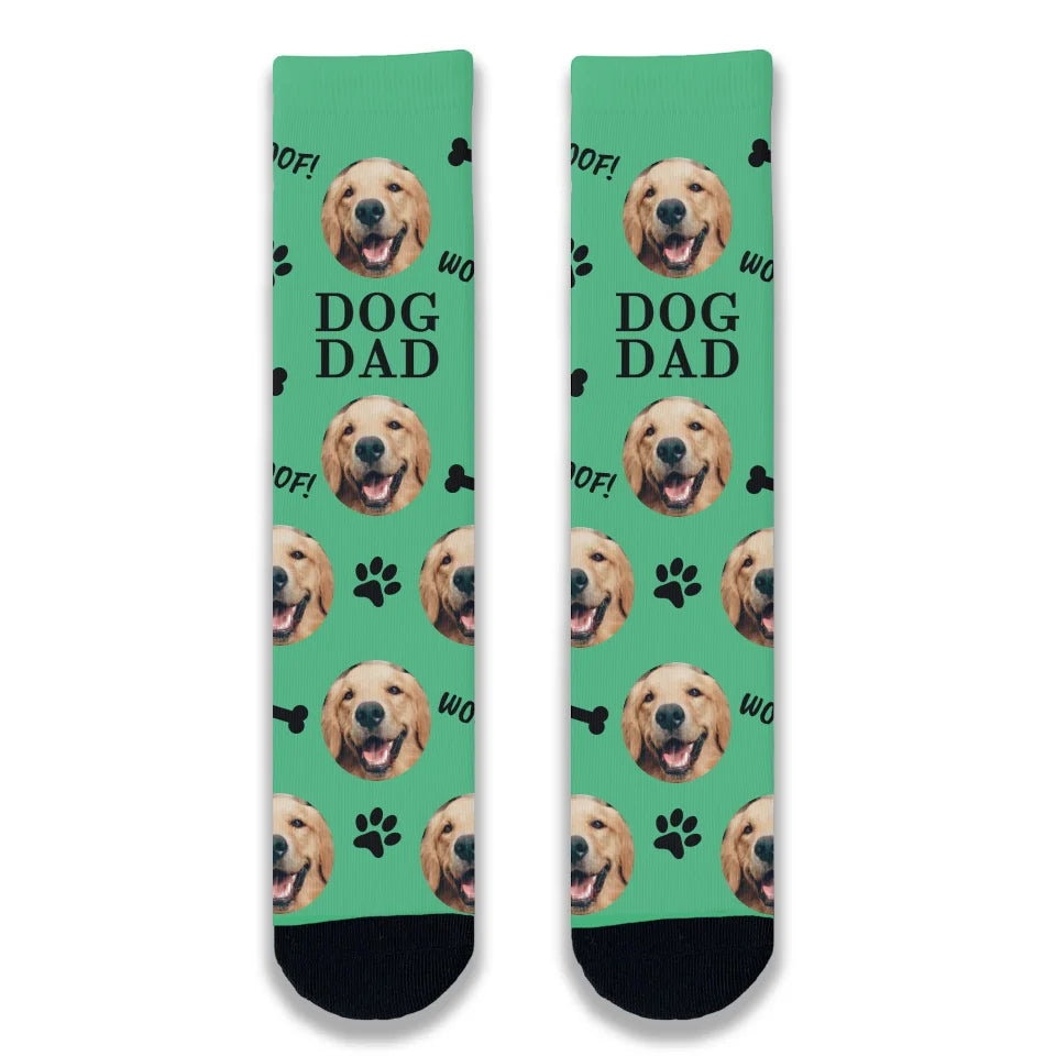 Weekend Bargains to Sizzle Dog Dad Personalised Socks