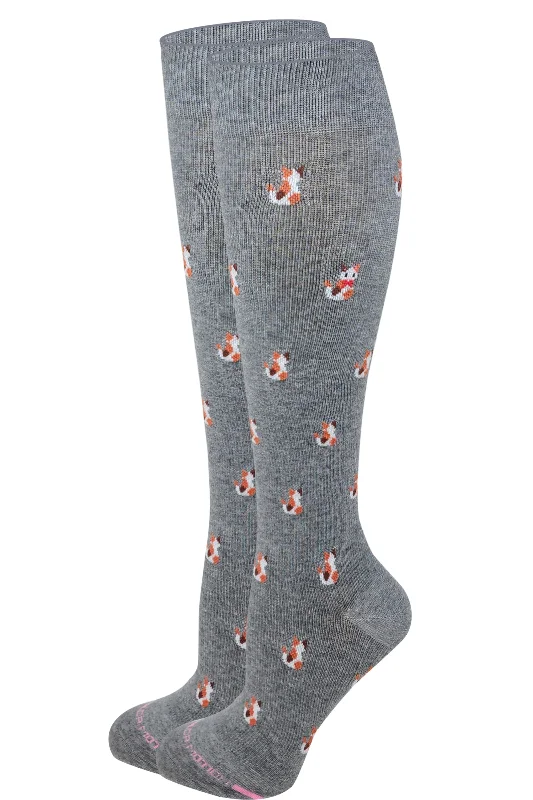 Weekend Discounts to Relish Knee High Compression Socks | Cute Cat Design | Women's (1 Pair) Weekend Discounts to Relish Knee High Compression Socks | Cute Cat Design | Women's (1 Pair)