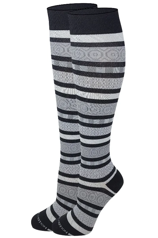 Weekend Offers That Amaze Knee High Compression Socks | Geometric Pattern Stripes | Women's (1 Pair) Weekend Offers That Amaze Knee High Compression Socks | Geometric Pattern Stripes | Women's (1 Pair)