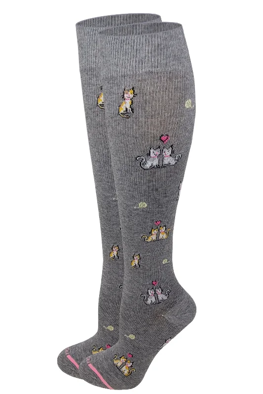 Weekend Savings Spectacle Knee High Compression Socks | Love Cats Design | Women's (1 Pair) Weekend Savings Spectacle Knee High Compression Socks | Love Cats Design | Women's (1 Pair)
