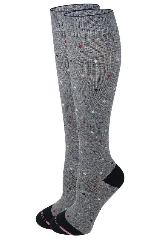 Weekend Bargains to Savor Knee High Compression Socks | Mini Hearts Design | Women's (1 Pair) Weekend Bargains to Savor Knee High Compression Socks | Mini Hearts Design | Women's (1 Pair)