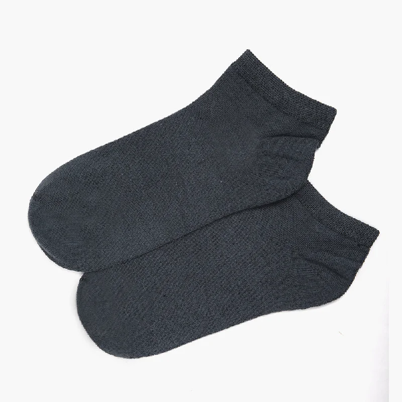 Crazy Deal Eminent Men’s Plain Lycra Ankle Socks - Grey