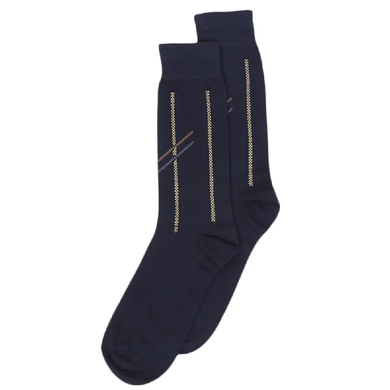 Overstock Clearance Eminent Men's Socks - Navy Blue