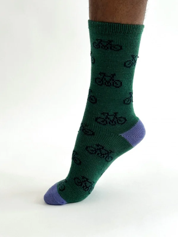 Best Seller Erskine Bike Wool Socks - Dark Green