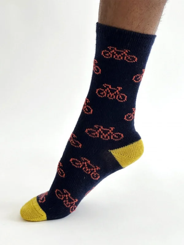Weekend Discounts to Celebrate Erskine Bike Wool Socks - Navy