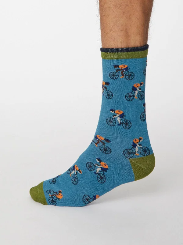 Now Available Garra De Bici Socks - Dusty Blue