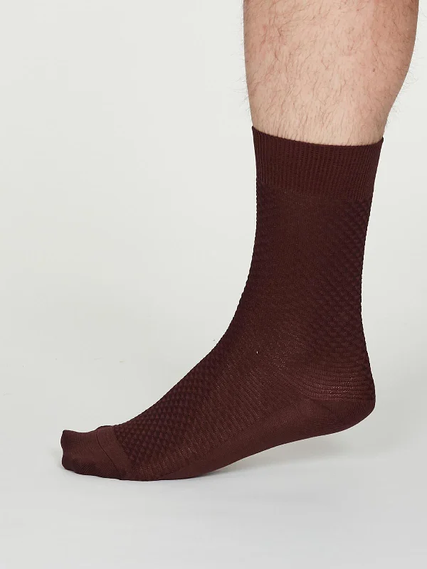 Overstock Sale GEOFFREY SOCKS - BURGUNDY